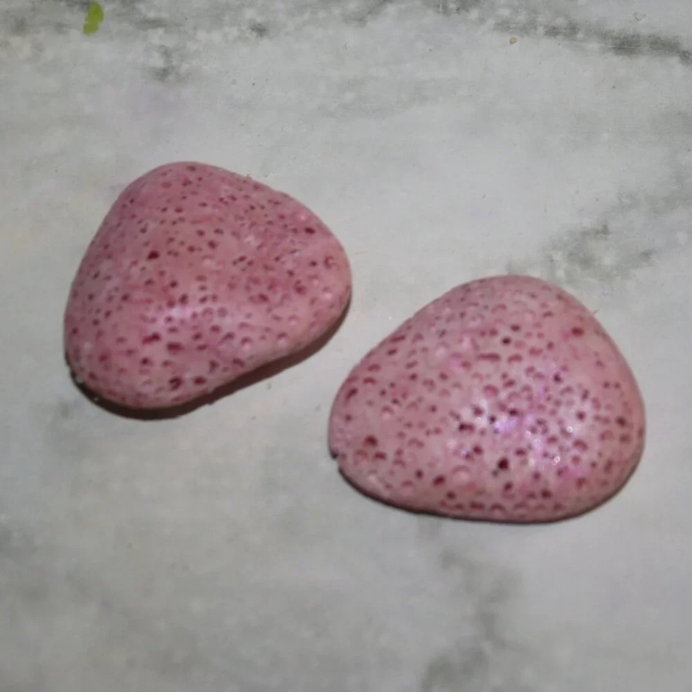 HAND CRAFTED 2 Peppermint Aroma Stones Aromatherapy Essential Oil Diffuser Pair